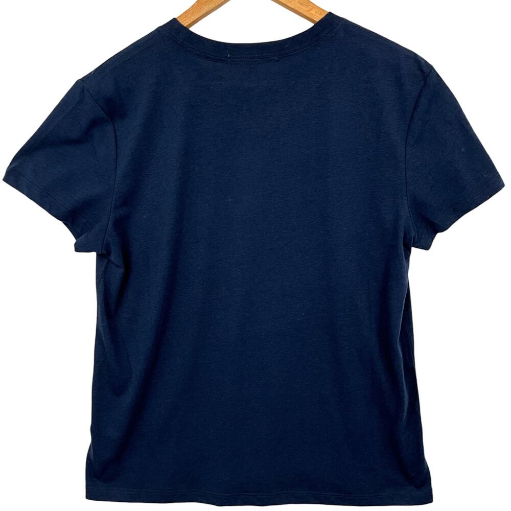 NWT Favorite Daughter Mom Of The Year Tee Shirt Womens Medium Navy Heart Top - Picture 4 of 11